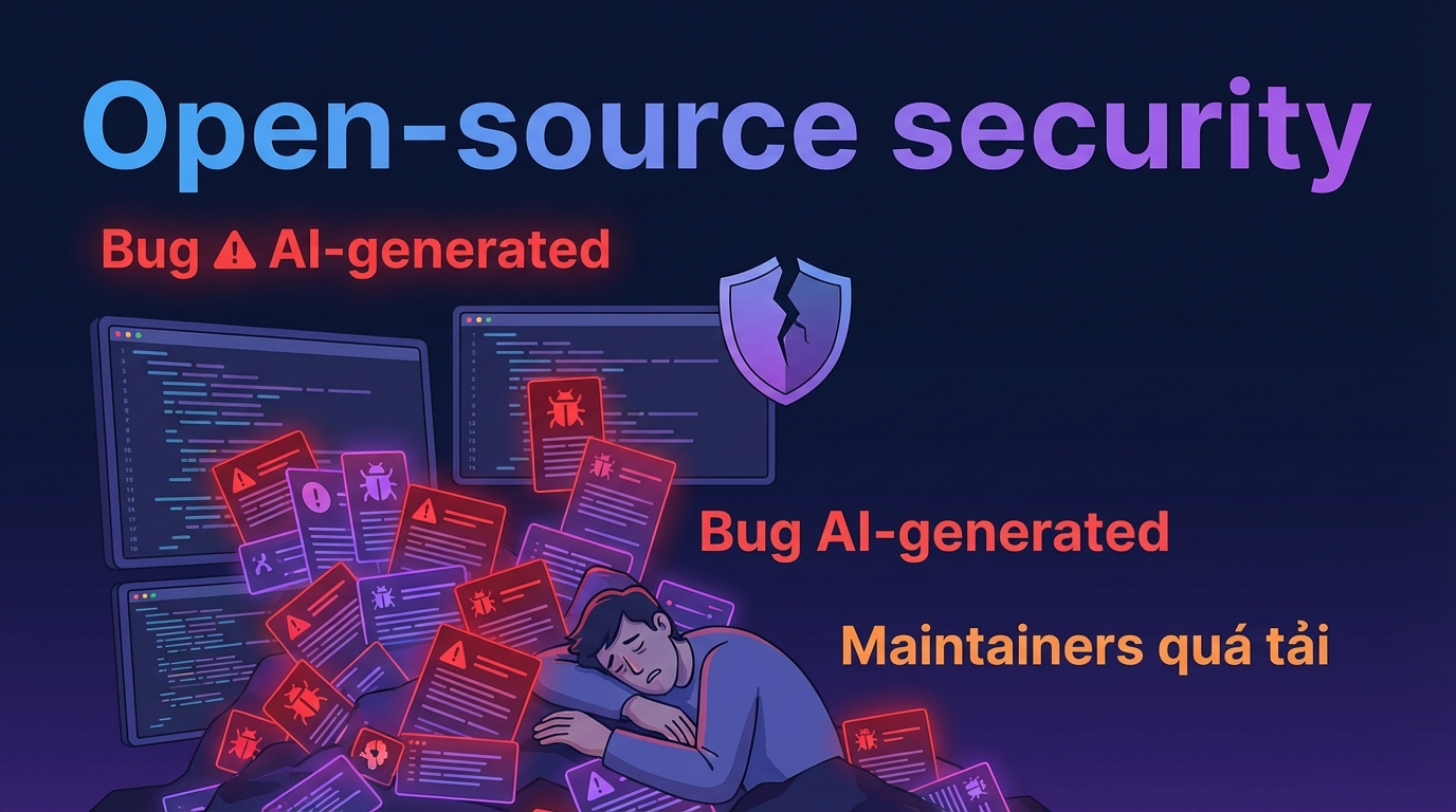 Open-source security trong kỷ nguyên AI: maintainers sắp bị ‘ngập bug AI-generated’?