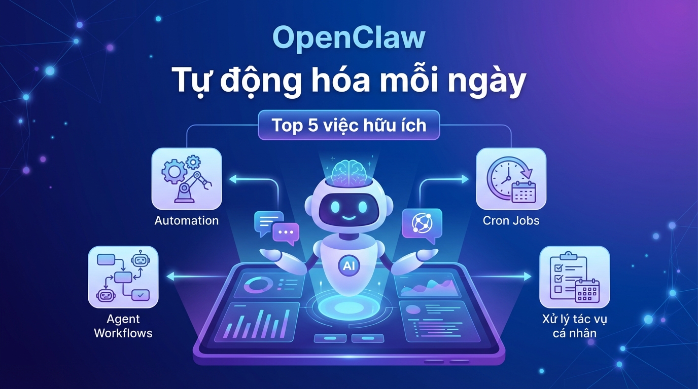 Top 5 việc hữu ích của OpenClaw có thể giúp bạn tự động hóa mỗi ngày